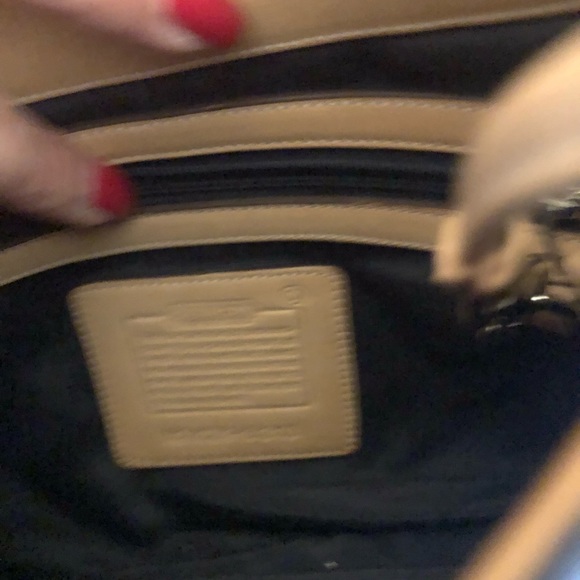 Vintage Coach Denim Purse with Leather Trim - Picture 7 of 10